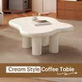 thumbnail image 6 of Guyii Cream Cloud Coffee Table, Modern Irregular Coffee Table for Living Room, Office, Cream White, 6 of 11