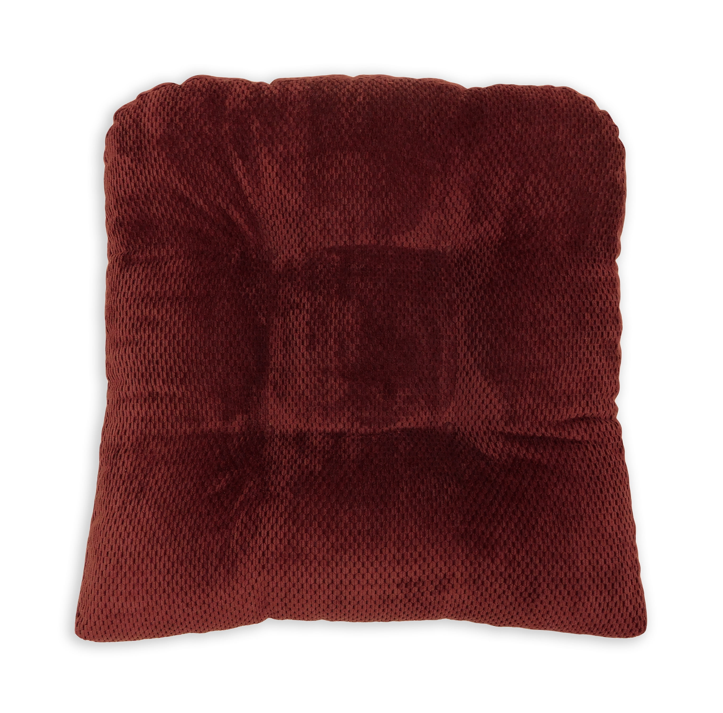 Delano Set of Two (2) Chair Cushions Burgundy (Red) - Memory Foam