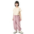 thumbnail image 2 of HUAXUN-Girls Sun Proof Pants | UPF 50+ Quick-Dry Lightweight Summer Trousers for Kids | Loose Fit Elastic Waist for Outdoor Play | Comfortable Beach Hiking Wear(Pink,11-12Years), 2 of 4