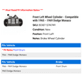 thumbnail image 2 of Front Left Wheel Cylinder - Compatible with 1965 - 1969 Dodge Monaco 1966 1967 1968, 2 of 2