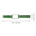 thumbnail image 2 of Raindrops Green Smartwatch Band, Lightweight Plastic Strap for Everyday Use, Comfortable Fit for All-Day Wear, 2 of 7