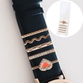 thumbnail image 3 of Reloj inteligente Hugo Anillos decorativos Bucles Conjunto de 5 de Correa de reloj Conjunto B, 3 of 10