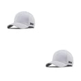thumbnail image 4 of Gorra de béisbol ajustable Qarigey para hombres y mujeres algodón visera Blanco L 2Conjunto, 4 of 6