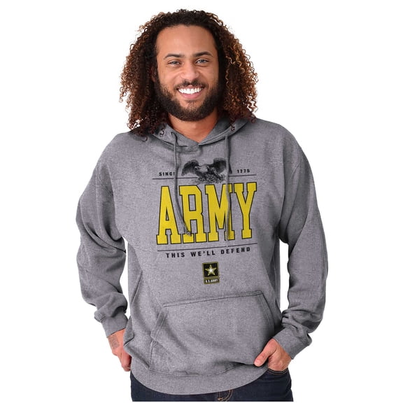 US Army Logo This We'll Defend Eagle Hoodie Sweatshirt Women Men Brisco Brands S