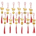 thumbnail image 1 of 12 amuletos de nudo del Año del Caballo 2026, decoración para el Año Nuevo Chino, colgante para coche con borla, amuleto Feng Shui para la riqueza, la buena suerte y el éxito., 1 of 7