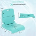 thumbnail image 3 of Costway Poolside Chair for Edge of Pool with Back Support & Handles Portable Picnic Chair Green, 3 of 10