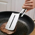 thumbnail image 4 of Pelle Double Face Pince à Steak de Poisson Pince à Steak Double Face Pince à Pelle en Acier Inoxydable Pelle à Poisson pour la Friture Flip Poisson Multi Fonction Pince à Steak Spatule à Steak Frit, 4 of 7