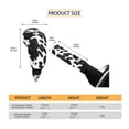 thumbnail image 5 of FORUDESIGNS Cow Stripe Pattern 2 Pieces Car Gear Shift Cover Set for Women Men, Non-Slip Auto Gear Shift Knob Protector with Handbrake Cover Automotive Interior Decoration, 5 of 5