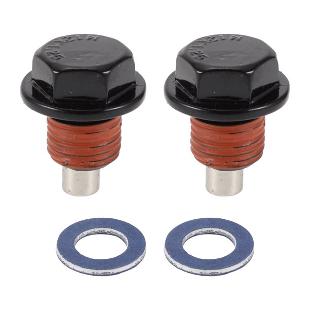 Ofertas Únicas 1 Juego de Tapón de Drenaje de Aceite para Toyota Tacoma Tundra Camry Corolla 4Runner Tornillo de Drenaje de Aceite Reparación No.9043012031 Rojo Metal Magnético M12x1.25