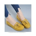 thumbnail image 5 of Rotosw Womens Loafers Round Toe Boat Shoes Flat Flats Nonslip Slip On Moccasins Work Casual Yellow 8.5, 5 of 8