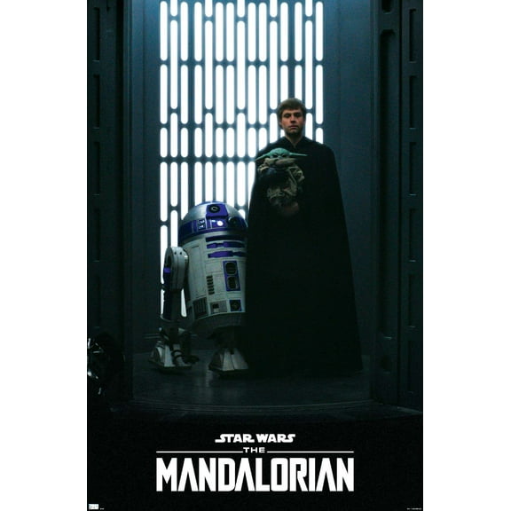 Star Wars: The Mandalorian Season 2 - Luke, Grogu and R2-D2 Wall Poster, 22.375" x 34"