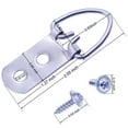 thumbnail image 2 of Ganchos para cuadros con anilla en D de alta resistencia con tornillos, 30 piezas, accesorios para colgar cuadros con anilla en D grande y ancho, ganchos para cuadros con 2 orificios para espejo, relo, 2 of 5