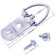 thumbnail image 2 of Colgadores de cuadros con anilla en D de alta resistencia con tornillos, 30 piezas de accesorios para colgar cuadros con anilla en D grande y ancha, ganchos para cuadros con 2 agujeros para, 2 of 5