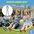 thumbnail image 5 of Swing Set for Backyard, SHINPT 2 in 1 Swing Set for Kids Ages 3-8, Toddler Swing Set with 1 Saucer Swing Seat and 1 Belt Swing Seat, Outdoor swing Set for Kids Playground, 5 of 9