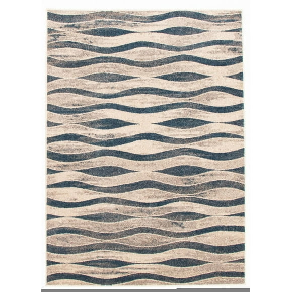ECARPET Neela Ivory/Blue Rug
