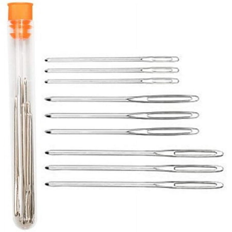  Hand Quilting Needles Large-Eye Stainless Blunt Sewing
