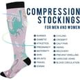 thumbnail image 4 of Coolnut 1 Pack Cute Little Dinosaur Compression Socks for Women Men Knee High Stocking for Running,Athletic,Medical, 4 of 6
