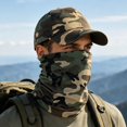 thumbnail image 2 of XIAOCHA Men's Camo Printed Baseball Cap Set, Breathable Outdoor Neck Gaiter Outfit,Black, 2 of 3