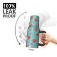 thumbnail image 3 of 40oz Pioneer Flower Floral Print Pattern Insulated Tumbler with Handle, BPA-Free Leak Proof Lid and Straws, Double Wall Vacuum, Hot 12h/Cold 34h, 3 of 6