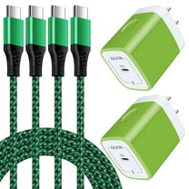 Charging Block Type C Block with 2PACK USB C Cables 6ft,AILKIN 20W PD Plug USB C Wall Charger Block Adapter Brick Power Delivery Fast Charge Type C Charger Block