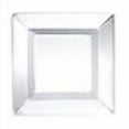 thumbnail image 3 of Party Essentials Party Supplies Disposable Classic Square Plastic Plates For Wedding/All Occasions, 6.5", 70-Count, Clear, 3 of 4