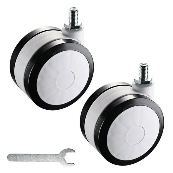 Yescom 2 Pack Mute Wheel Replacement Swivel Casters for PC Mobile Cart Medical Trolley