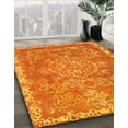thumbnail image 2 of Ahgly Company Indoor Square Abstract Orange Red Abstract Area Rugs, 4' Square, 2 of 6