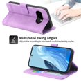 thumbnail image 2 of Wallet Case for Google Pixel 10A Flip Phone Case with Card Slots, Cash Pocket, Kickstand, Magnetic Closure & Wrist Strap, TPU Soft Shell Cover Purple, 2 of 6