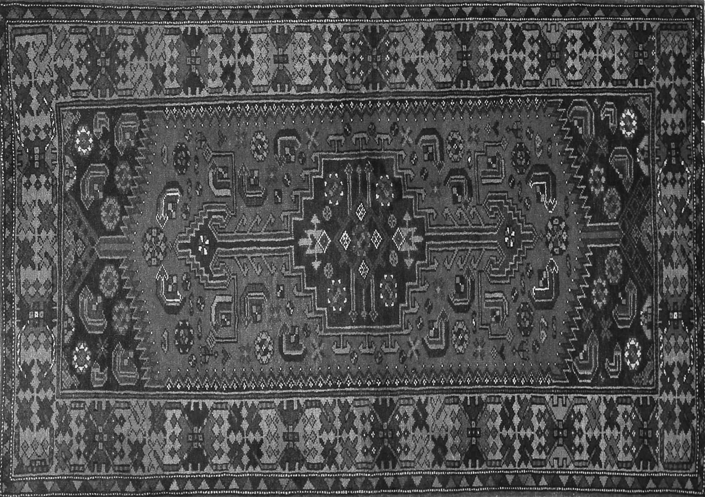 Ahgly Company Indoor Rectangle Persian Gray Traditional Area Rugs, 7' x