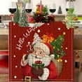 thumbnail image 6 of PEIBang 5Pcs Christmas Table Runner and Placemats Set,Christmas Rustic Table Runner Xmas Placemats for Holiday Kitchen Dining Room Party Decor, 6 of 6