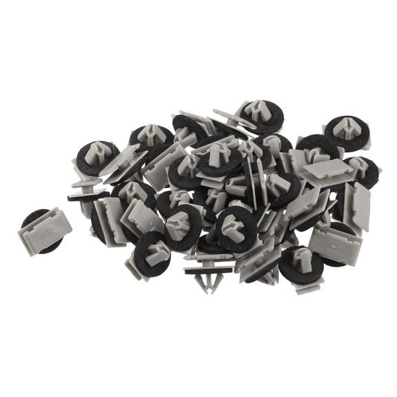 Unique Bargains W Type Trim Clips for Jeep Grand Cherokee 2012-2021 Plastic No.68172491AA Beige 40 Pcs