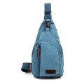 thumbnail image 1 of Mochila bandolera de lona para senderismo, mochila para hombres y mujeres, viajes en bicicleta al aire libre, 1 of 5
