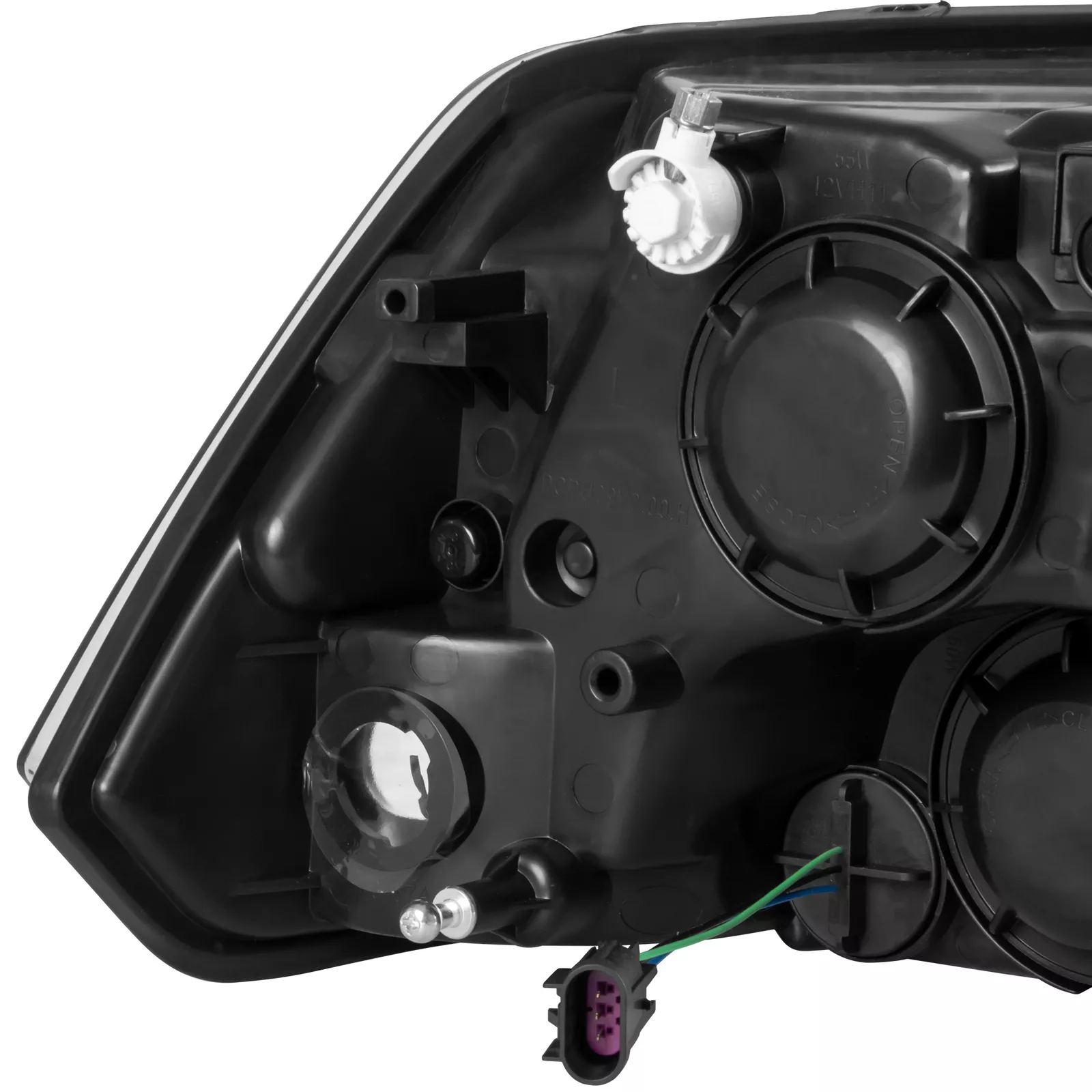 MOSTPLUS Pair Chrome Headlights Assy for 2011-2018 Dodge RAM 1500 2500 3500 4500 5500