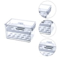 thumbnail image 3 of 1 organizador de huevos para refrigerador, transparente, para guardar huevos., 3 of 6