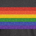 thumbnail image 3 of CafePress - Glitter Rainbow Pride Flag Dark T Shirt - Men's Classic Graphic Cotton T-Shirt, 3 of 4