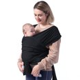 thumbnail image 1 of YADALA Baby Wrap Carrier, Stretchy Air-Mesh Fabric Baby Wrap Carrier, Adjustable Baby Carrier Sling for Newborns up to 50 lbs, 1 of 7