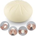 thumbnail image 2 of Juguete blando para apretar con forma de bollo al vapor, juguete para apretar para adultos, bola de masa hervida, clip para pan con purpurina, pelota para apretar, pelota antiestrés ligera, 2 of 5