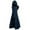 Navy, variant on MuZeFu Hooded Cape for Women Women Loose Blouse Tops Sweater Large Size Coat Retro Dress Hooded Elasticity
