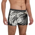 thumbnail image 4 of Salouo Ink Style Bald Eagle Print Men's Boxer Briefs,Breathable Underwear Elastic Waistband Briefs for Men -Large, 4 of 8