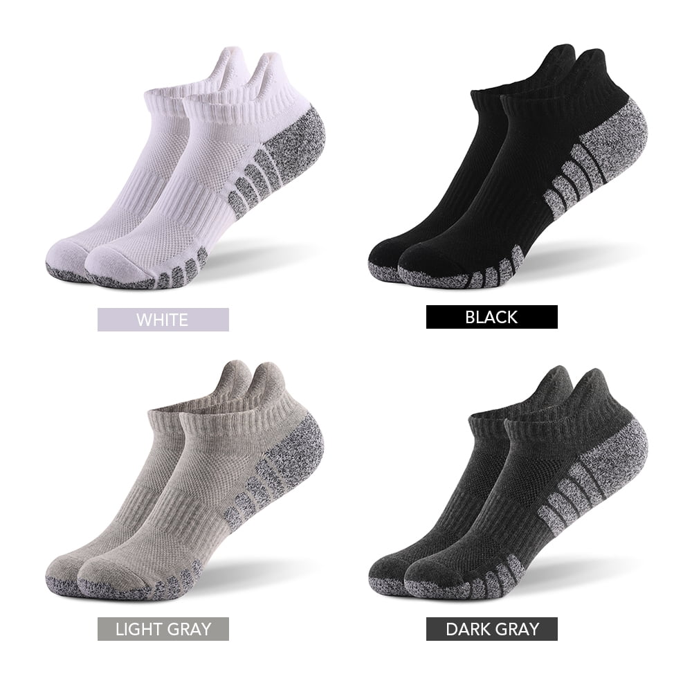 6 Pairs Sports Ankle Socks Athletic Low-cut Socks Thick Knit Autumn Winter Socks Fitness Breathable Quick Dry Socks Wear-resistant Warm Socks Lightweight -skid No-Show Socks For Marathon R