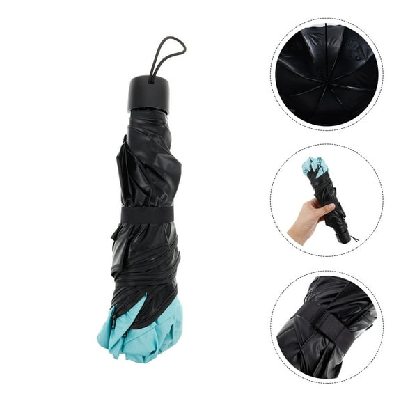 Hytrove 1Pcs Foldable Umbrella With Uv Protection And Windproof For Outdoor Sports Metal Alloy Assorted Color