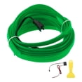 thumbnail image 1 of Cuerda de luz LED EL de 5m Unique Bargains, tira de luz brillante para iluminación interior de coches, luz neón flexible para decoración de coches, controlador de cableado (12v) verde, 1 of 1