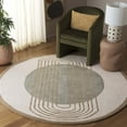 thumbnail image 2 of SAFAVIEH Rodeo Drive Lorin Abstract Area Rug, Ivory/Blue, 6' x 6' Round, 2 of 10