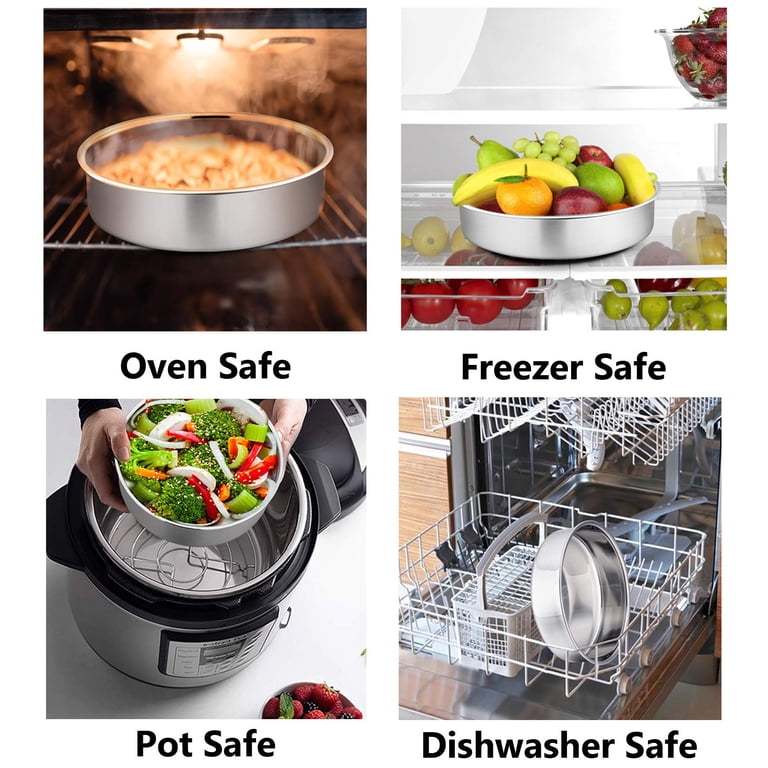 Coliware 3-Piece 8" Stainless Steel Cake Pan Set photo 7