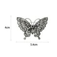thumbnail image 6 of Grofry Women Brooch Retro Butterfly Shape Rhinestone Decor Anti-slip Suit Coat Collar Hat Scarf Decoration Clothes Pin Prom Party Garment Jewelry, 6 of 8