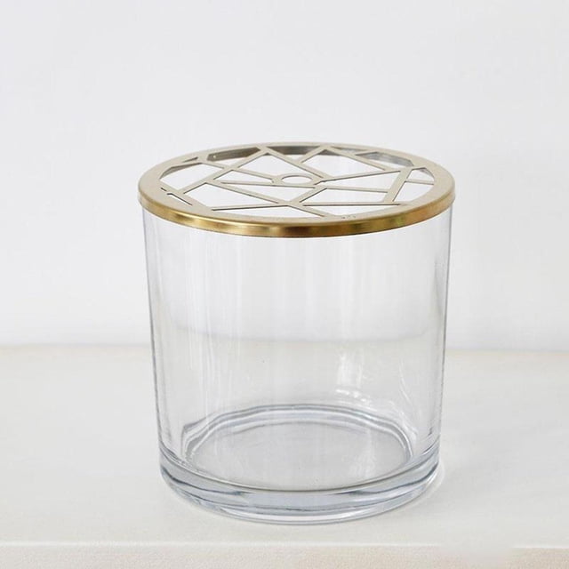Florero de cristal Macarena para arreglos florales Tapa Irregular 12cm
