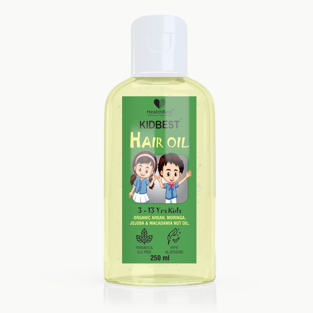 HealthBest Kidbest Hair Oil for 3-13 Years Kids | 250ml - Walmart.com