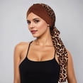 thumbnail image 1 of Bohemian Floral Print Chiffon Headband with Forehead Ruffle and Long Tail for Versatile Boho Hair Accessory for Home and Leisure, 1 of 3