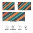 thumbnail image 2 of Yayeee Pillowcase Standard Size Set of 2 Satin Wrinkle Resistant Pillow Case, Retro Stripes, 2 of 7