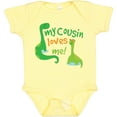 thumbnail image 3 of Inktastic My Cousin Loves Me Dinosaur Boys or Girls Baby Bodysuit, 3 of 5
